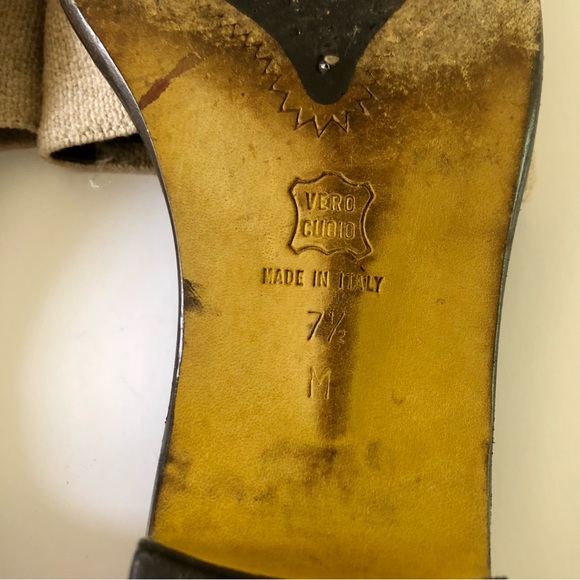 Donald J. Pliner Brown Leather Band Slide Sandals - Picture 7 of 11